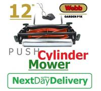 new - WEBB Rear Roller Push Cylinder Mower - WEH12R - 5060012808792