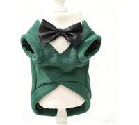 New Wedding Dog Vest with Bow Tie - Formal Plush Vest for Small to X-Large Dogs, Special Occasion Outfit for All Breeds Cute, fashionable, cold-proof and easy to clean(Size:5X-Large,Color:Green)