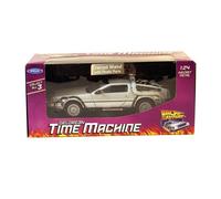 Welly Diecast 1:24 Delorean Time Machine Model- Back To The Future 1 - 22443W