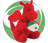 New Welsh EcoDragon Plush | Eco-Friendly Red Dragon Toy | Sustainable Soft Plushie for Children, Tourists & Collectors | Symbol of Wales with a Greener Twist