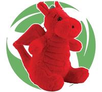 New Welsh EcoDragon Plush | Eco-Friendly Red Dragon Toy | Sustainable Soft Plushie for Children, Tourists & Collectors | Symbol of Wales with a Greener Twist