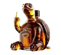 New Whiskey Duck Bottle, 10 oz Glass Statue, Bar, Office, Home Fun Decanter Decoration (R-Bottle)