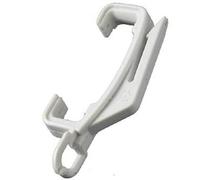 New White Curtain Track Rail Hook Hooks Gliders Harrison Drape Extra Valance x 10