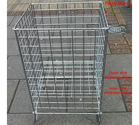 New White Dump Bin Basket Retail Merchandising Display Storage Bin In 2 Sizes (Chrome 62cm(Heavy Duty))
