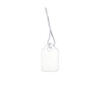 New White Strung Swing Tie Tickets Price Label Tags Size 45MM X 28MM OR E25 Pack of (100x200x300x500x1000x5000) (300PCS White Strung, 45MM X 28MM OR E25)