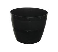 New Whitefurze Garden Black Plastic All Purpose Patio Tub Barrel Design Planter