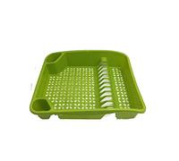 New Whitefurze Kitchen Sink Plastic Dish & Cutlery Drainer Plates (Lime Green) by Whitefurze