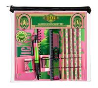 New Wicked Bumper Stationery Set, Jot Down Magical Spells, Including Ruler, A5 Notebook, Pencil Case, Eraser, Ballpoint, Pen, Pencil & 4 x Colouring Pencils, A Great Gift for Kids.