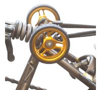 New Wide Easy Wheels For BROMPTON ver 2.0 in GOLD EZ-3