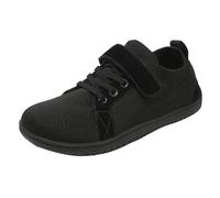 New Wide Last Wide Toe Shoes Leisure Sports Running Shoes Non Wear Comfortable Rope Skipping Walking Shoes Child Shoes Size 4 Boy (BK1, 1 Big Kids)