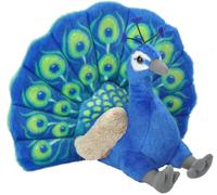 NEW WILD REPUBLIC CUDDLEKINS PLUSH 12" PEACOCK CUDDLY SOFT TOY BIRD TEDDY