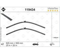 SWF Wiper Blade 119434 - Front Flat 625/500 with Spoiler - Fits Audi A6 C8 Saloon, Avant, Q8