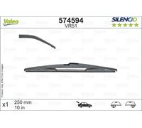 VALEO Wiper Blade Rear 250mm Fits Hyundai i10 Opel Astra Ssangyong XLV Vauxhall