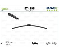Valeo 574298 Silencio VR261 Rear Window Windscreen Wiper Blade x1 280mm 11"