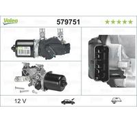 Valeo Wiper Motor 579751 - Front LHD - Nissan Qashqai (J10, JJ10) 2007-