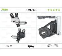 VALEO - Wiper Motor - Rear - 579746 - TIGUAN (5N) (2007 -)