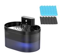 New Wireless Cats Fountain Operated Pet Water Dispenser 2.2L Automatic Drinking Fountain with Motion Sensors With Filter Kit Easy to Clean(Size:wired,Color:Round blue)