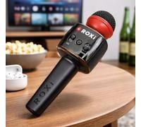 New||Wireless Karaoke Microphone with Built-In Speaker, Echo Control, Black and Red, Rechargeable battery, Ideal for kids||