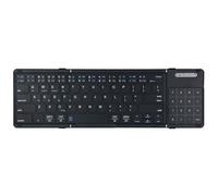 New Wireless mini Folding Bluetooth Keyboard, Digital Touch 2-in-1, Business Office Ultra-Thin Portable Keyboard with touchpad, Compatible with Various Devices (Black)