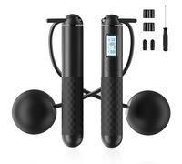 New Wireless Skipping Rope for Adults - Cordless, Portable, Black, with Counter - Ideal for Fitness, Exercise, Boxing, Gym