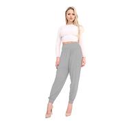 New Women Alibaba Trousers for Women Plus Size Trousers Womens Ladies Elasticated Waist Harem Pants Baggy Hareem Leggings Black Red White Grey Blue UK Size 8 10 12 14 16 18 20 22 24 26