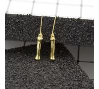 New Women Letter Alphabet Initial Gold Plated Pretty Pendant Jewelry Earring-I