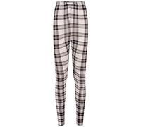 New Womens Leopard Animal Tartan Prints Ladies Stretch Full Length Leggings Pants 8-16 (24-26, White Tartan)