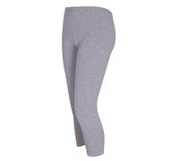 New Womens Plus Size Butterfly Sequin Ladies Stretch 3/4 Leggings Trousers Light Grey Size 20 - 22