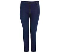 New Womens Plus Size High Waisted Stretch Ladies Skiny Jeggings Leggings Jeans 16-26 (UK 20/22, Navy)