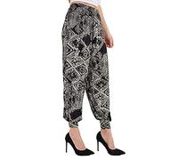 New Womens Printed Hareem Loose Baggy Trousers Ladies Print Pattern Long Harem Pants Plus Size (20-22, Tiedye Square)