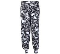 New Womens Printed Hareem Loose Baggy Trousers Ladies Print Pattern Long Harem Pants Plus Size Skull Print Size 24 - 26