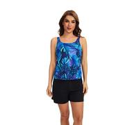 New Womens Tankini Mastectomy Swimsuit Pocketed Swimwear Top 268