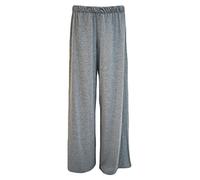 New Womens Wide Leg Bottoms Flared Plus Size Pants Palazzos Plain Trousers 12-30 (2XL (20/22), LIGHT GREY)