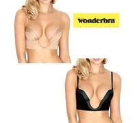 Wonderbra Womens Ultimate Deep Plunge Low Cut Bra - Black - Size 38B