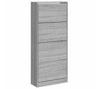 (White, 63 x 24 x 147 cm (W x D x H)) New Wood Shoe Cabinet 2Drawer Storage Cupboard Rack Shelf Multi Colours/Sizes