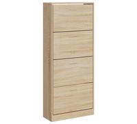 New Wood Shoe Cabinet 2Drawer Storage Cupboard Rack Shelf Multi Colours/Sizes vi
