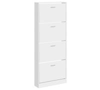 Vidaxl Shoe Cabinet Oak 59X17X150 Cm Engineered Wood