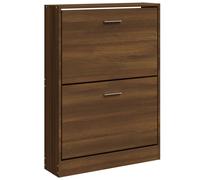 Vidaxl Shoe Cabinet White 59X17X81 Cm Engineered Wood