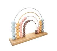 New Wooden Abacus, Cute and Engaging Design, Encourages Learning in A Fun Way, Helps Children's Development and Counting Ability, Gives A Fun Rainbow Visual While they Learn.