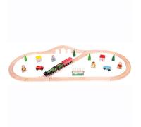 Bigjigs Toys Bigjigs Rail Wooden Flying Scotsman Train Set, Multi