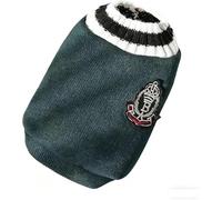 New Wool Dog Sweater & Cat Sweater | Tweed Knitted Pet Apparel for Winter Warmth Cute, fashionable, cold-proof and easy to clean(Size:M,Color:Dark green)