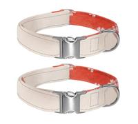 New Words of Prints Adjustable Pet Collar for Small Medium Large Dogs & Cats, Reflective Strip for Night Safety, Soft Comfort Pad