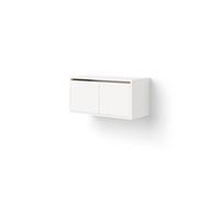 New Works Cabinet Bookcase Low With Doors White