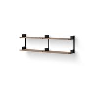 New Works Chamber Shelf 450 Walnut & Black