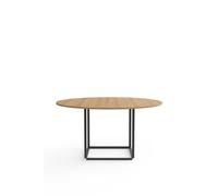 New Works Florence Dining Table Ø145 Oak with Black Frame