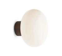 New Works Karl-Johan wall lamp Smoked oak-white opal glass