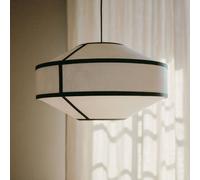 New Works Kite pendant light, Ø 55 cm, white / black, 3-bulb.