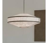 New Works Kite pendant light, Ø 75 cm, white / black, 3-bulb.