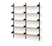 New Works Library Bookcase 1900 Oak/ Black