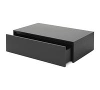 New Works - Mass Coffee Table High With Drawer, Black Oak - Black Oak